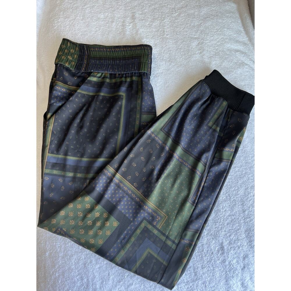 Veronica Beard Avamere Patchwork effect track jogger Pants,2 pockets Size 16 - Picture 5 of 13